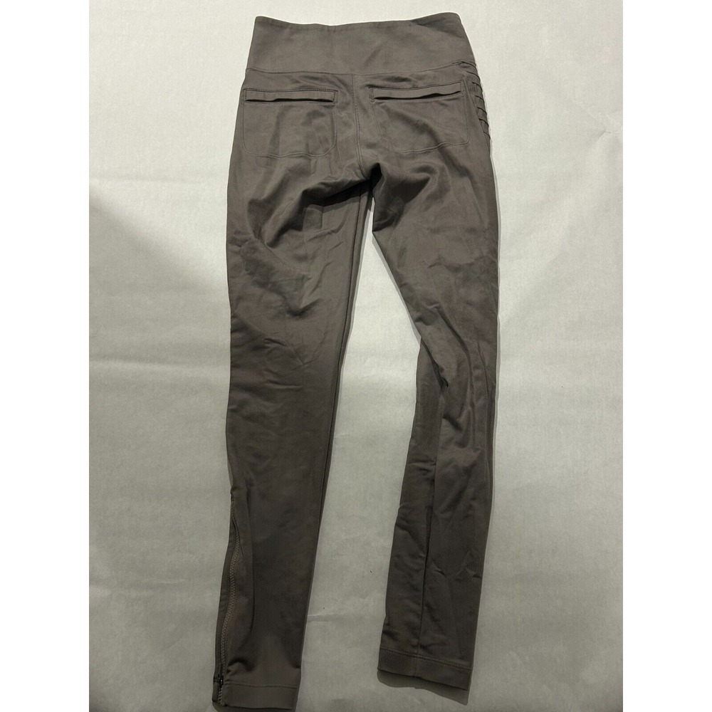 Athleta Delancey Moto Tight Gray/Tan XS Street City Legging Wicking Sculptek Zip